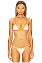 view 1 of 4 Amalfi Color Block Bikini Top in Mango Multi