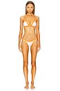 view 4 of 4 Amalfi Color Block Bikini Top in Mango Multi