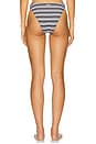 view 3 of 5 Stripe Margot Bikini Bottom in Black & White