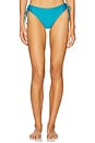 view 1 of 5 Metallic Lux String Bikini Bottom in Teal