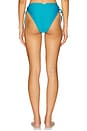 view 3 of 5 Metallic Lux String Bikini Bottom in Teal