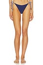 view 1 of 4 Two Tone Rope Bikini Bottom in Navy Multi
