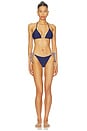 view 4 of 4 Two Tone Rope Bikini Bottom in Navy Multi