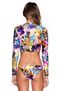 view 3 of 3 TROPICAL ORCHID ラッシュガード in Multi