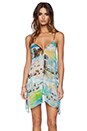 view 1 of 4 Miami Mirage Print V Neck Dress in Multi