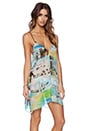 view 2 of 4 Miami Mirage Print V Neck Dress in Multi