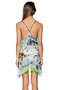 view 3 of 4 Miami Mirage Print V Neck Dress in Multi