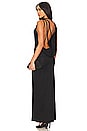 view 1 of 3 Twisted Draped Gown in Black