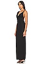 view 3 of 3 Twisted Draped Gown in Black