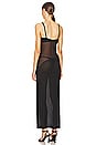 view 3 of 3 Mesh Stomach Maxi Dress in Black