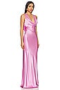 view 2 of 3 Drape Front Maxi Dress in Pink