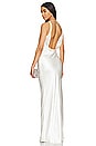 view 3 of 3 Drape Front Maxi Dress in White