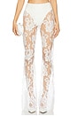 view 1 of 6 Solice Lace Flared Pant in White
