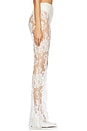 view 3 of 6 Solice Lace Flared Pant in White