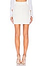 view 3 of 4 Corduroy Mini Skirt in White