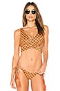 view 1 of 4 Charlie Bikini Top in Tile Curry