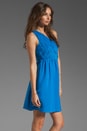 view 3 of 5 One Shoulder Dress in Blue