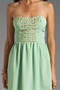 view 5 of 6 Strapless Dress With Studs in Lime