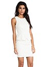 view 3 of 6 Sleeveless Peplum Dress in Ivory