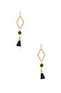 view 1 of 2 BRINCOS MELINDA in Emerald