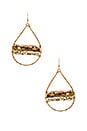 view 1 of 2 BOUCLES D'OREILLES HORIZON in Gold