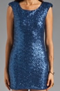 view 5 of 6 Fireworks Sequin Mini Dress in Blue