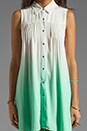 view 6 of 6 Great White Ombre Shirt Dress in Aqua