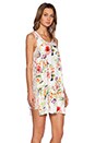 view 3 of 5 Flowers and Lace Double Layer Tank Dress in Multi