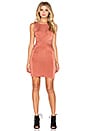 view 4 of 4 MINI VESTIDO FRENTE RETORCIDO FORBIDDEN LOVE in Dusty Rose