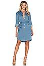 view 4 of 6 In A Daze Shirt Dress in Indigo Blue