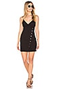 view 1 of 3 Lucy Button Wrap Dress in Black