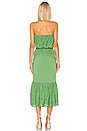 view 3 of 3 PURITY STRAPLESS ミディ丈ドレス in Greenery