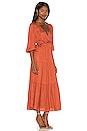 view 2 of 3 Susa Tiered Midi Dress in Rust