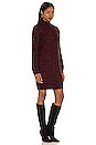view 2 of 3 Faren Cable Knit Jumper Dress in Wine