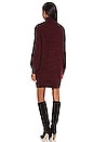 view 3 of 3 Faren Cable Knit Jumper Dress in Wine