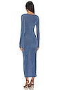 view 3 of 3 VESTIDO MIDI AZRA in Slate Blue