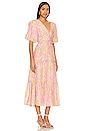 view 2 of 3 ROBE MI-LONGUE LAURELLE in Pink Floral
