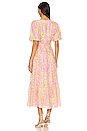view 3 of 3 ROBE MI-LONGUE LAURELLE in Pink Floral