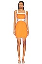 view 1 of 3 Jacques Contrast Mini Dress in Orange