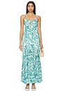 view 1 of 3 Alessia Dress in Blue & Green Floral