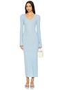 view 1 of 3 Odessa Knit Midi Dress in Sky Blue