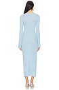 view 3 of 3 Odessa Knit Midi Dress in Sky Blue