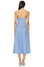 view 3 of 3 Avalon Square Neck Midi Dress in Jacaranda Blue