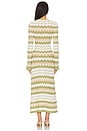 view 3 of 3 Melody Knit Midi Dress in Green & Sand