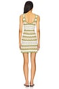 view 3 of 3 Melody Knit Mini Dress in Green & Sand