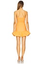 view 4 of 4 Charlotte Bubble Mini Dress in Orange