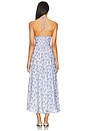 view 3 of 3 Evelyn Halter Midi Dress in Blue Floral