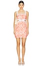 view 1 of 3 Petal Contrast Mini Dress in Pink
