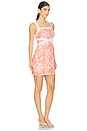 view 2 of 3 Petal Contrast Mini Dress in Pink