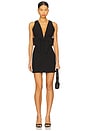 view 1 of 3 MINIVESTIDO COM LAÇO FRONTAL ROMY in Black